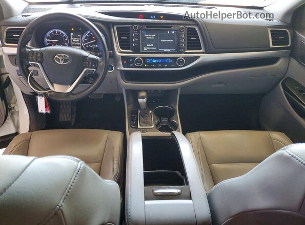 5TDJZRFH1HS478190 2017 TOYOTA HIGHLANDER White Vista del salpicadero
