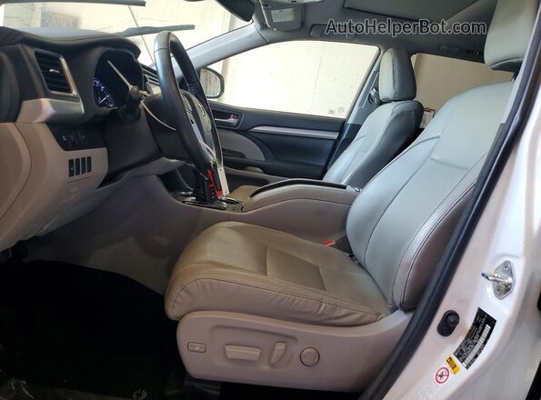 5TDJZRFH1HS478190 2017 TOYOTA HIGHLANDER White Vista interior delantera
