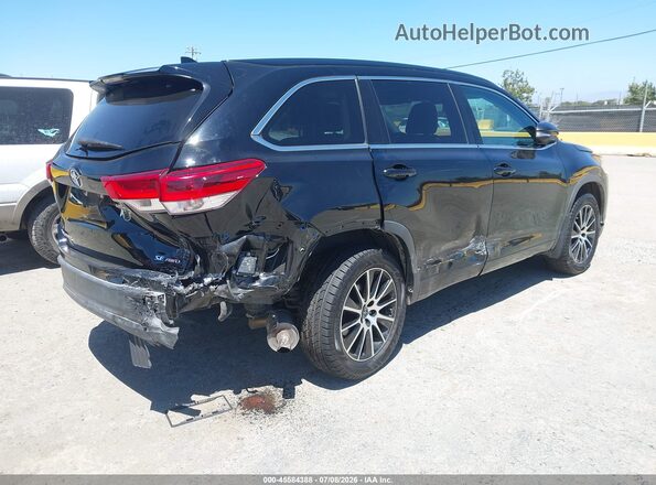 5TDJZRFH1JS562516 2018 TOYOTA HIGHLANDER Black Rear right