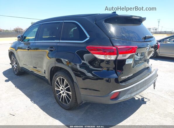 5TDJZRFH1JS562516 2018 TOYOTA HIGHLANDER Black Rear left