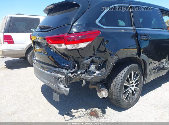 5TDJZRFH1JS562516 2018 TOYOTA HIGHLANDER Black Front view