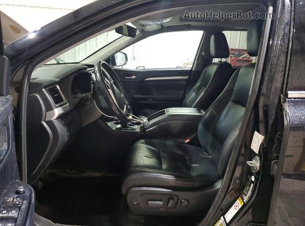 5TDJZRFH1JS885223 2018 TOYOTA HIGHLANDER Черный Вид салона спереди