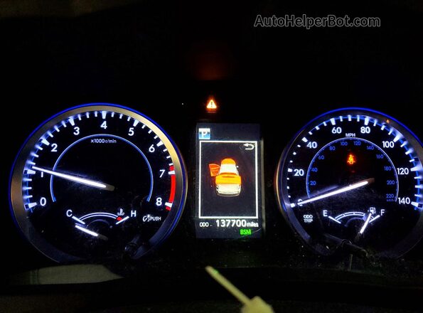 5TDJZRFH1JS885223 2018 TOYOTA HIGHLANDER Черный Вид щитка приборов