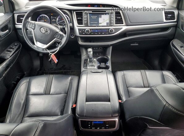 5TDJZRFH1JS895749 2018 TOYOTA HIGHLANDER Silver წინა პანელის ხედი