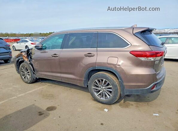 5TDJZRFH1JS902201 2018 TOYOTA HIGHLANDER Brown უკანა მარცხენა