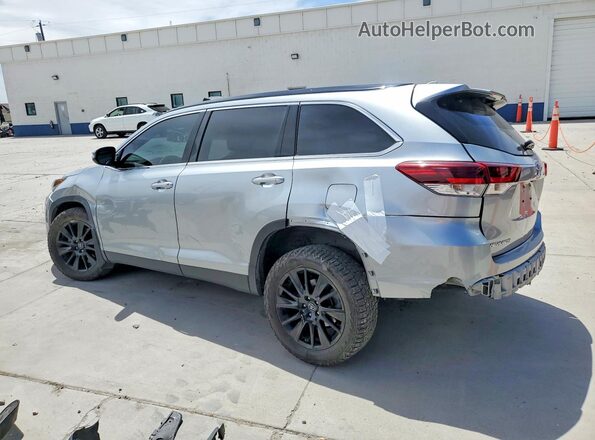 5TDJZRFH1KS609996 2019 TOYOTA HIGHLANDER Silver Rear left