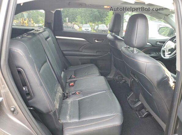 5TDJZRFH1KS700363 2019 TOYOTA HIGHLANDER Gray Սալոնի հետևի տեսք