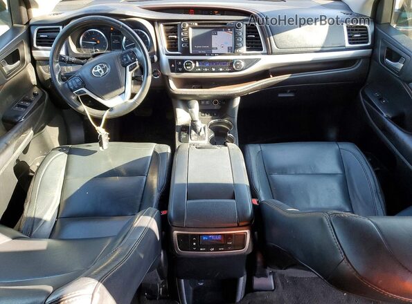 5TDJZRFH2HS387476 2017 TOYOTA HIGHLANDER Gray Вид панелі приладів