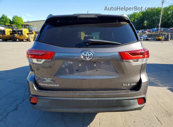 5TDJZRFH2HS387476 2017 TOYOTA HIGHLANDER Gray Вид ззаду