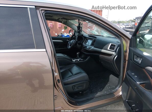 5TDJZRFH2HS443089 2017 TOYOTA HIGHLANDER  Widok wnętrza z przodu