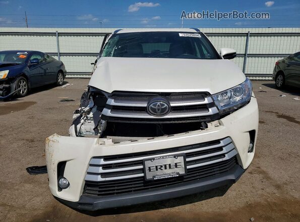 5TDJZRFH2HS514842 2017 TOYOTA HIGHLANDER White წინა ხედი