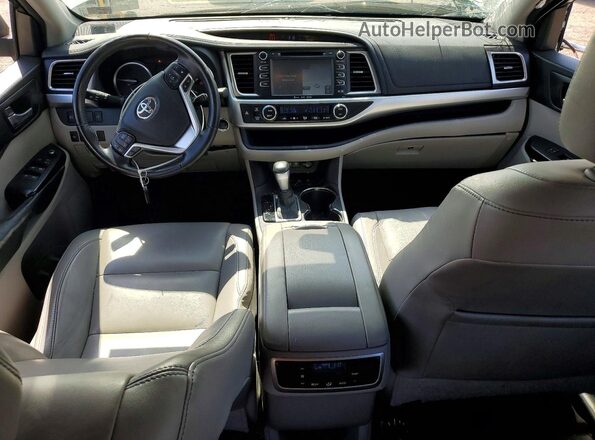 5TDJZRFH2HS514842 2017 TOYOTA HIGHLANDER White წინა პანელის ხედი