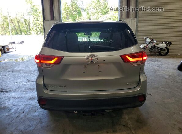 5TDJZRFH2JS494064 2018 TOYOTA HIGHLANDER Silver Vista trasera