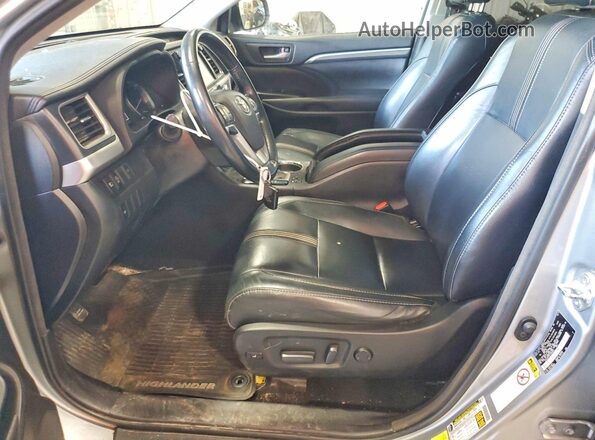 5TDJZRFH2JS494064 2018 TOYOTA HIGHLANDER Silver Vista interior delantera