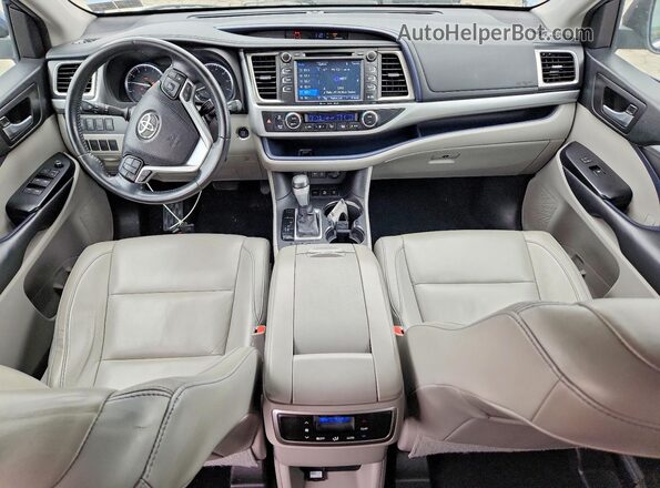 5TDJZRFH2JS820946 2018 TOYOTA HIGHLANDER Blue Vista del salpicadero