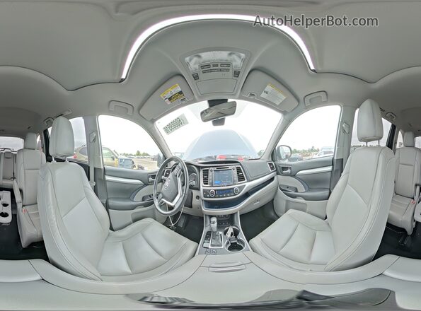 5TDJZRFH2JS820946 2018 TOYOTA HIGHLANDER Blue Vista interior de 360 grados