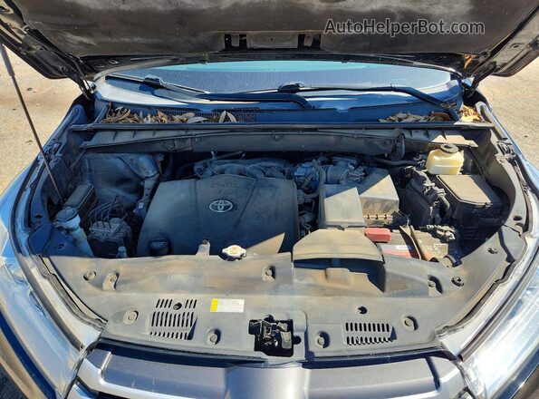5TDJZRFH2JS830716 2018 TOYOTA HIGHLANDER Черный Вид подкапотного пространства