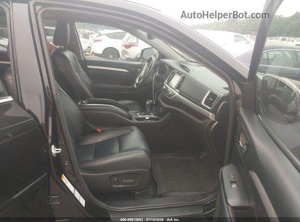 5TDJZRFH2JS860864 2018 TOYOTA HIGHLANDER Black Vista interior delantera