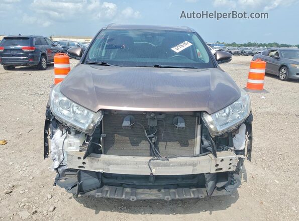 5TDJZRFH2JS882556 2018 TOYOTA HIGHLANDER Brown Vista frontal