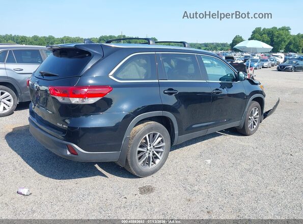 5TDJZRFH2KS565183 2019 TOYOTA HIGHLANDER Black Հետևի աջ
