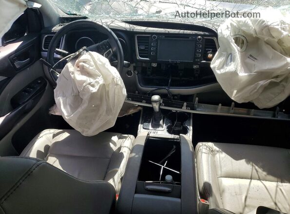 5TDJZRFH2KS599348 2019 TOYOTA HIGHLANDER Gray Dashboard view