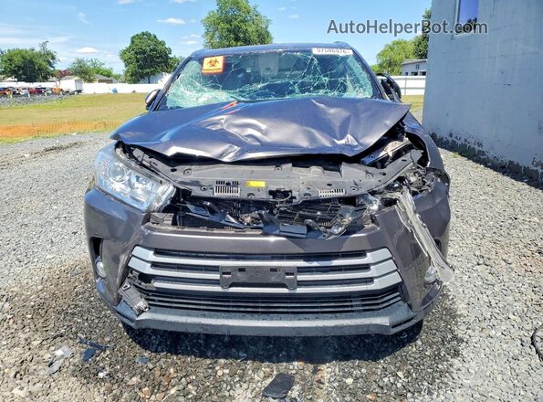 5TDJZRFH2KS599348 2019 TOYOTA HIGHLANDER Gray Front view