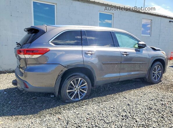 5TDJZRFH2KS599348 2019 TOYOTA HIGHLANDER Gray Rear right