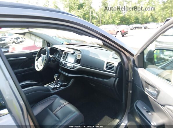 5TDJZRFH2KS609361 2019 TOYOTA HIGHLANDER Серый Вид салона спереди