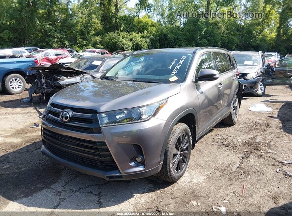 5TDJZRFH2KS609361 2019 TOYOTA HIGHLANDER Серый Передняя левая четверть