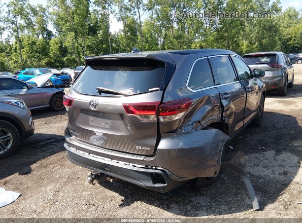5TDJZRFH2KS609361 2019 TOYOTA HIGHLANDER Серый Задняя правая четверть