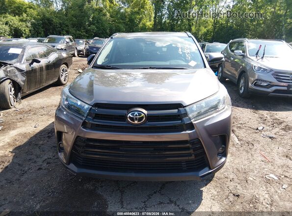 5TDJZRFH2KS609361 2019 TOYOTA HIGHLANDER Серый Вид щитка приборов