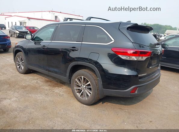 5TDJZRFH2KS619971 2019 TOYOTA HIGHLANDER Black Tył lewy