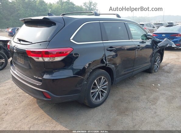 5TDJZRFH2KS619971 2019 TOYOTA HIGHLANDER Black Tył prawy