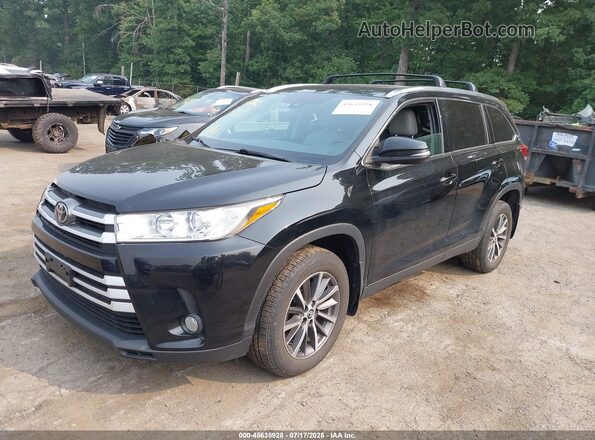 5TDJZRFH2KS619971 2019 TOYOTA HIGHLANDER Black Przód lewy