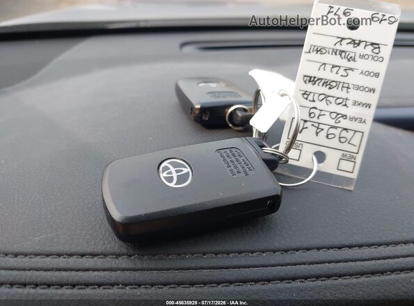 5TDJZRFH2KS619971 2019 TOYOTA HIGHLANDER Black Widok deski rozdzielczej