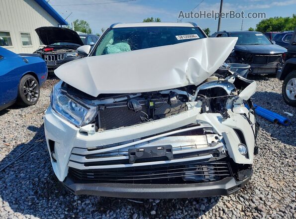 5TDJZRFH2KS939078 2019 TOYOTA HIGHLANDER White წინა ხედი