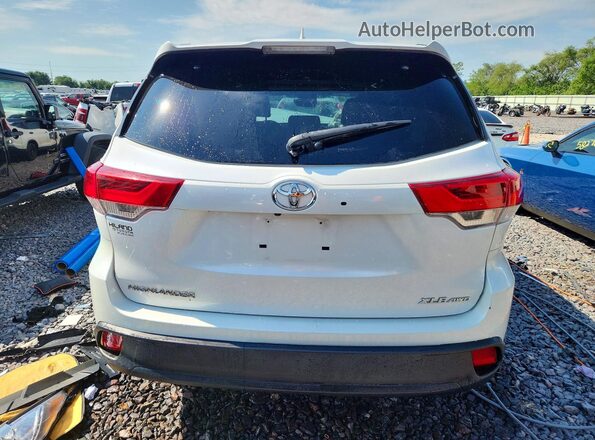 5TDJZRFH2KS939078 2019 TOYOTA HIGHLANDER White უკანა ხედი