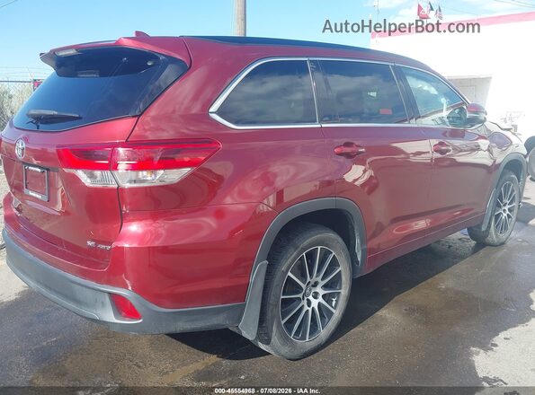 5TDJZRFH3HS359699 2017 TOYOTA HIGHLANDER Maroon Հետևի աջ