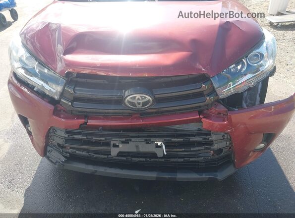 5TDJZRFH3HS359699 2017 TOYOTA HIGHLANDER Maroon Դիմացի տեսք