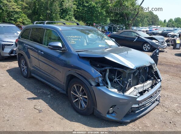 5TDJZRFH3HS483620 2017 TOYOTA HIGHLANDER Синий Вид спереди