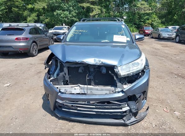 5TDJZRFH3HS483620 2017 TOYOTA HIGHLANDER Синий Вид щитка приборов