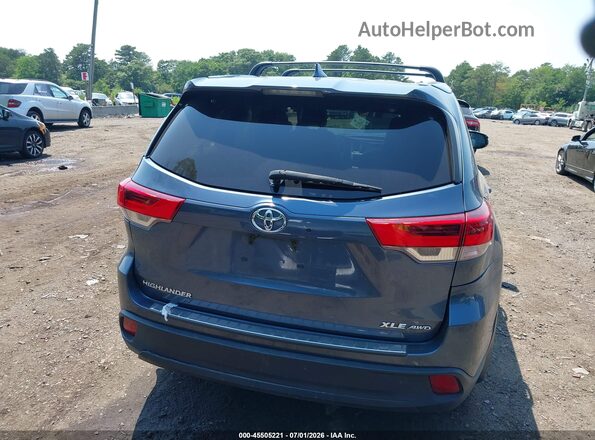 5TDJZRFH3HS483620 2017 TOYOTA HIGHLANDER Синий 