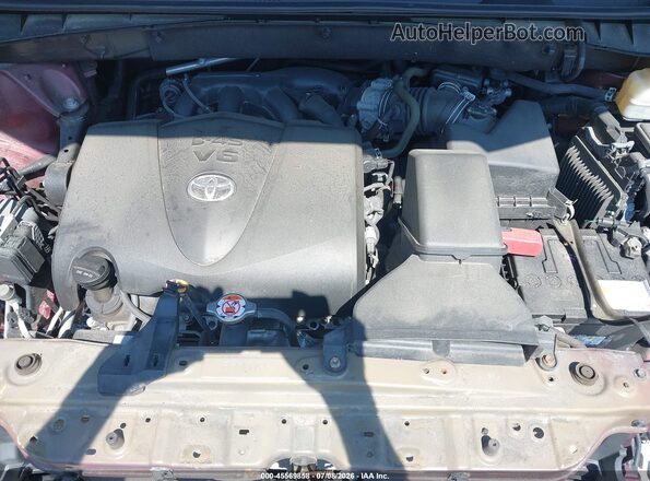 5TDJZRFH3JS809065 2018 TOYOTA HIGHLANDER Burgundy Vista trasera