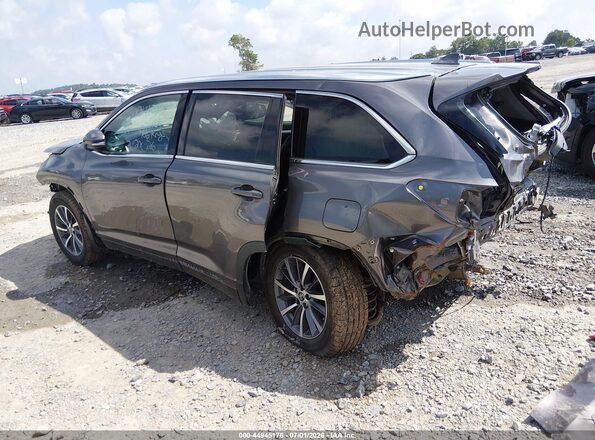 5TDJZRFH3KS582297 2019 TOYOTA HIGHLANDER Gray Rear left