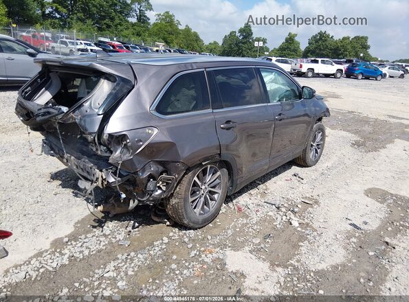 5TDJZRFH3KS582297 2019 TOYOTA HIGHLANDER Gray Rear right