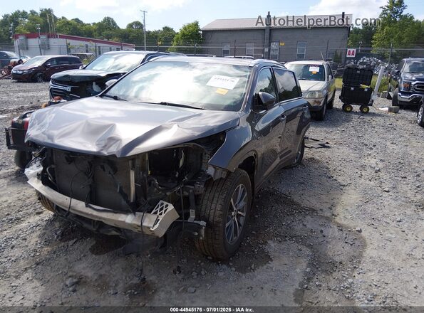 5TDJZRFH3KS582297 2019 TOYOTA HIGHLANDER Gray 