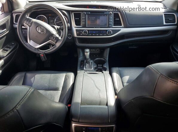5TDJZRFH3KS613788 2019 TOYOTA HIGHLANDER Silver წინა პანელის ხედი