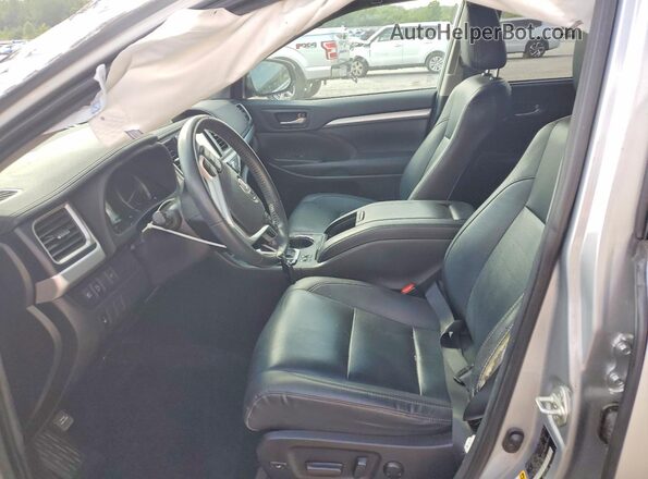 5TDJZRFH3KS613788 2019 TOYOTA HIGHLANDER Silver წინა სალონის ხედი