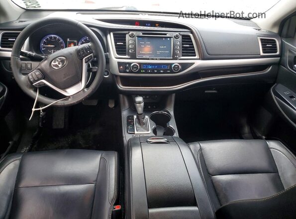 5TDJZRFH4HS415407 2017 TOYOTA HIGHLANDER Gray Dashboard view