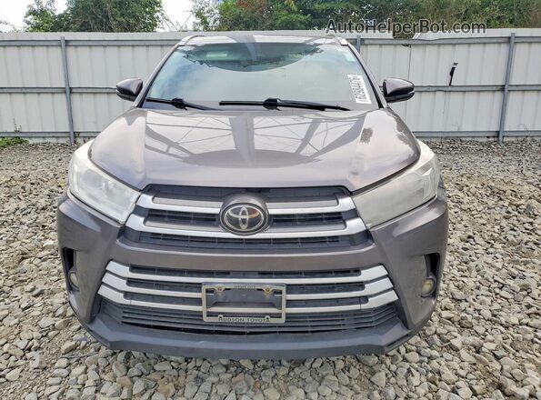 5TDJZRFH4HS415407 2017 TOYOTA HIGHLANDER Gray Front view